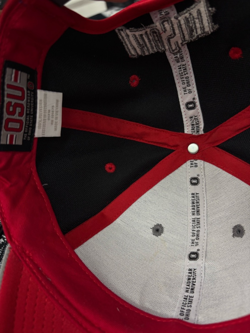 Ohio State Gray and Red Logo Baseball Cap - Picture 4 of 4
